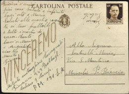 1943-Ufficio Postale Militare 131 Manoscritto Sez.A Del 6.9 - War 1939-45