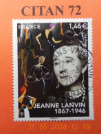 FRANCE 2017   .YT N° 5170  ...JEANNE  LANVIN       CACHET  ROND   ( A VOYAGE) - Used Stamps