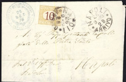 1878-avviso Di Pagamento Affrancato Con Segnatasse 10c. Ocra E Carminio - Marcophilie