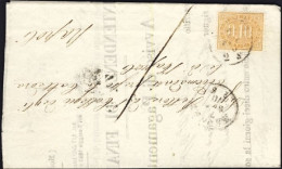 1870-avviso Di Pagamento Dell'intendenza Di Finanza Affrancato Con Segnatasse 10 - Storia Postale