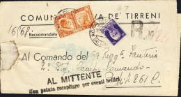 1941-Piego Comunale Raccomandato Cava Dei Tirreni 11.10 Diretto Al 69^ Fanteria  - Storia Postale