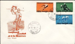 1962-campionati Mondiali Di Ciclismo Serie Completa Su Fdc Rodia - FDC