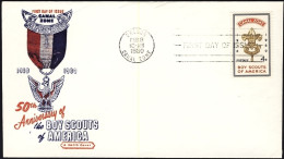 1960-Canal Zone Valore Da 4c. Boy Scouts Of America Su Busta Fdc - Other & Unclassified