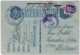 1943-frode Postale Franchigia Posta Militare 22 Del 2.9.43 Albania Censura Dell' - War 1939-45