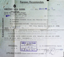 1945-raccomandata Espresso Posta Militare 226 25.6.45 Luogotenenza Per Caduto 19 - Weltkrieg 1939-45