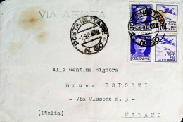 1943-Franchigia Posta Militare 60 1.9.43 Albania Affrancata Con Due 50c.francobo - Weltkrieg 1939-45