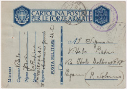 1941-Franchigia Posta Militare 85 28.7.41 Libia Bollo Reparto Autonomo Delo Geni - Weltkrieg 1939-45