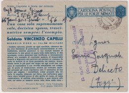 1943-Franchigia Medaglia D'oro Capelli Posta Militare 56 Del 22.3.con Notizia Di - Weltkrieg 1939-45