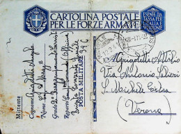 1941-Franchigia Posta Militare 220 27.1.41 Libia Manoscritto PM 34 Piegata - War 1939-45