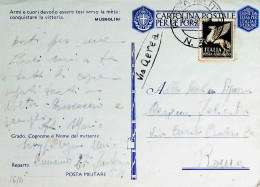 1942-Franchigia Posta Militare 31 17.7.42 Libia Manoscritto PM 54 - Weltkrieg 1939-45