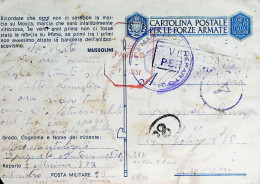1943-Franchigia Posta Militare Manoscritto 23 7.4.43 Marina 387 Grecia Per La Si - War 1939-45