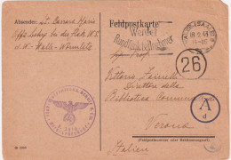 1943-feldpostkarte Manoscritto Flack W.S. (strappetto In Alto) - Guerre 1939-45