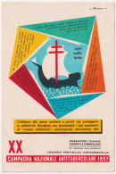 1957-cartolina Pubblicitaria XX Campagna Nazionale Antitubercolare - Werbepostkarten
