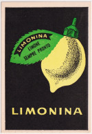 1960-cartolina Pubblicitaria Limonina Limone Sempre Pronto - Advertising