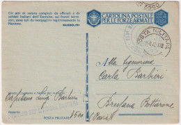 1942-CP Franchigia Da Posta Militare 3500 Del 26.6 - Guerre 1939-45