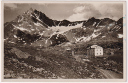 1950-circa-cartolina Foto Passo Di Gavia Albergo Faustinelli - Brescia