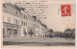 1909-Francia Le Nouvionen Thierache (Aisne) Grand Place, Viaggiata - Other & Unclassified