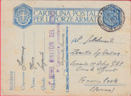 1942-CF Lineare I^ Regg.minatori Del Genio Da Arquate Scrivia Del 8.4 - Poststempel