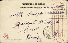 1944-cartolina Prigioniero Di Guerra Per PG Nel 41^ General Hospital East 170 - Marcophilia