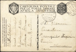 1936-CF. AOI Con C2 "Asmara Concentramento Posta Milit. 15.9" - Poststempel
