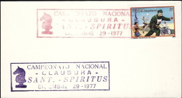 1977-Cuba Cartoncino Affrancato 3c. Con Bolli In Rosso E Azzurro Camponeato Naci - Otros & Sin Clasificación