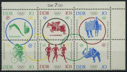 DDR 1039-44 **, 1964, Olympische Sommerspiele Im Sechserblock, Pracht, Mi. 26.- - Autres & Non Classés