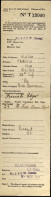 1942-Scheda Di Registrazione Di Prigioniero Italiano In Inghilterra Catturato A  - Marcophilie