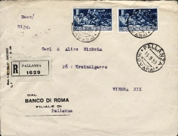 1930-raccomandata Affrancata Con Due L.1,25 Ferrucci Da Pallanza Diretta A Vienn - Storia Postale