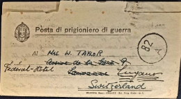 1943-POW Biglietto In Franchigia Per Prigionieri Di Guerra Da PG Inglese In Ital - Marcophilia