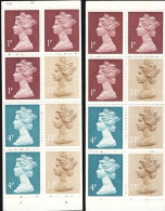 1985-Gran Bretagna Due Libretti Da Lst.0,50 Orchids Uno Segnato Da Pennarello - Postzegelboekjes