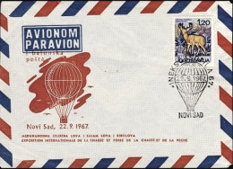 1967-Jugoslavia Posta Per Pallone Annullo Figurato - Poste Aérienne