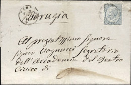 1864-piego Scritto Affrancato 15c. DLR Buona Centratura - Storia Postale