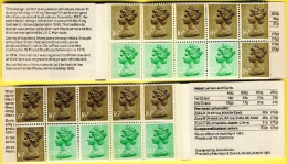 1983-Gran Bretagna Due Libretti AD+AS Lst.1,46 Seahorse (tariffa Corretta 36p Pe - Postzegelboekjes