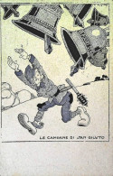 1919-Franchigia WW1 Vignetta In Nero E Oltremare Le Campane Di San Giusto Affran - Marcophilia