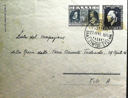 1941-Grecia Biglietto Postale Con Annullo Della Data Dell'Occupazione Della Grec - Lettres & Documents