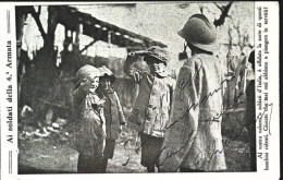 1917-Franchigia WW1 Cartoline Di Propaganda Giochi Di Bimbi, Al Vostro Valore O  - Guerre 1914-18