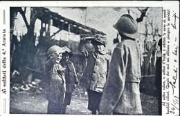 1917-Franchigia WW1 Cartoline Di Propaganda Giochi Di Bimbi, Al Vostro Valore O  - Guerre 1914-18