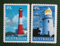 Lighthouses Phare 2002 (Mi 2129-2130 Yv 2024-2025) Used Gebruikt Oblitere Australia Australien Australie - Oblitérés