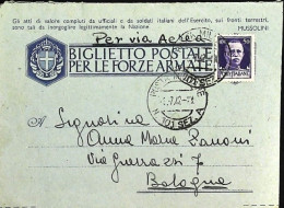 1942-Franchigia Posta Militare 101 Sez A Luglio Del 3.7 - Weltkrieg 1939-45
