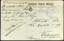 1916-cartolina Postale Militare In Franchigia Regia Marina Viaggiata - Marcophilie
