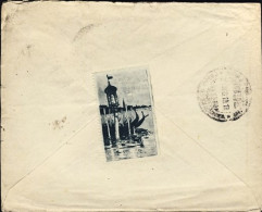 1919-lettera Espresso Con Bella Affrancatura Multicolore, Al Verso Erinnofilo Di - Vignetten (Erinnophilie)