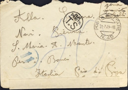 1941-lettera Da Zona Sprovvista Di Bolli Con Timbro Nitido Posta Militare N. 49  - Weltkrieg 1939-45