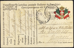 1917-cartolina Postale In Franchigia 16^ Divisione Del 4.4 - Poststempel