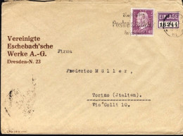 1931-Germania Lettera Diretta In Italia Affrancata Con 40 Pf. PERFIN - Storia Postale