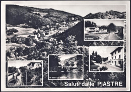 1960-saluti Dalle Piastre (Pistoia) Cartolina Viaggiata Affrancata L.15 Olimpiad - Pistoia