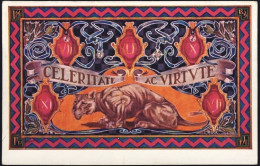 1932-cartolina Del 7^ Reggimento Bersaglieri Motto "celeritate Ac Virtute" Viagg - Regimenten