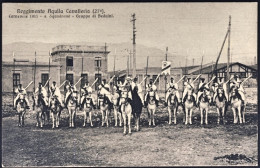 1911-Brescia Carnevale Reggimento Aquila Cavalleria (27^ ) Gruppo Di Beduini - Heimat