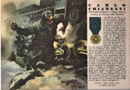 1945-circa-Carlo Chiamenti, Maresciallo 31^ Regg. Fanteria Carrista, "Le Medagli - Patriottiche