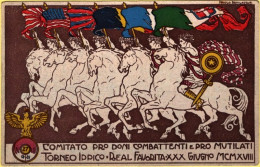 1918-Reggimento Cavalleggeri Dell'Aquila (27^ ) Torneo Ippico Real Favorita - Regimientos