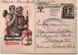 1941-Germania Kampfen Arbeiten Opfern, Viaggiata - Lettres & Documents